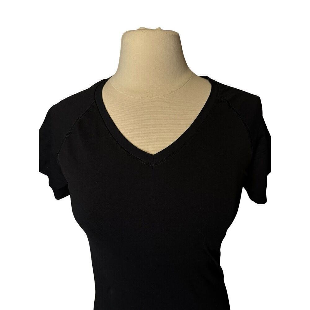 Zella Black Compression Activewear Small Shirt Short Sleeve Gym Workout Running - Picture 2 of 8